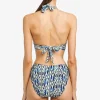 Robin Piccone Bikini Bottoms-Aabra High Waist Bikini Bottom Lapis