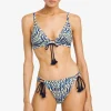 Robin Piccone Bikini Tops-Aabra Triangle Bikini Top Lapis