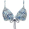Robin Piccone Bikini Tops-Aabra Triangle Bikini Top Lapis