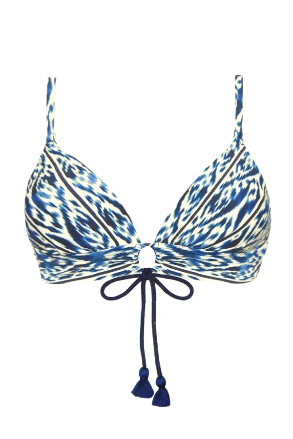 Robin Piccone Bikini Tops-Aabra Triangle Bikini Top Lapis