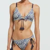 Robin Piccone Bikini Tops-Aabra Triangle Bikini Top Lapis