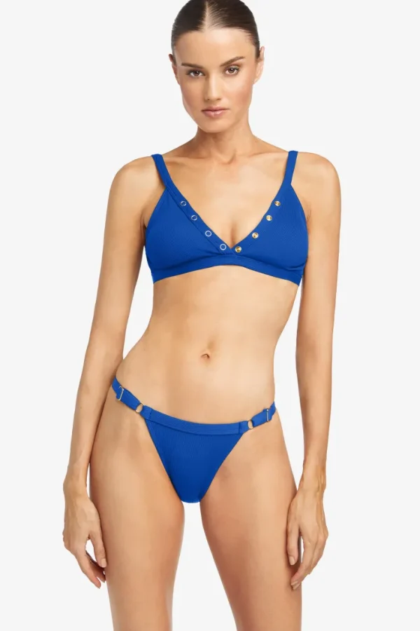 Robin Piccone Bikini Bottoms-Amy Cheeky Bikini Bottom Lapis