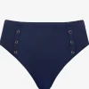 Robin Piccone Bikini Bottoms-Amy High Waist Bikini Bottom Navy