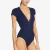 Robin Piccone One Pieces-Amy Raglan One Piece Navy