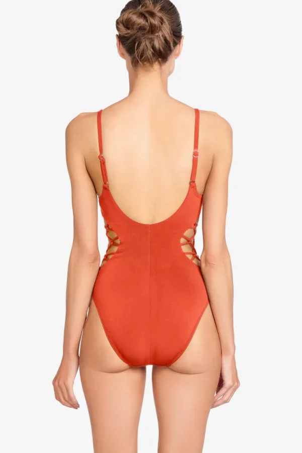 aubrey_lace_up_one_piece_1.webp Robin Piccone One Pieces-Aubrey Lace Up One Piece