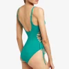 aubrey_lace_up_one_piece_3.webp Robin Piccone One Pieces-Aubrey Lace Up One Piece