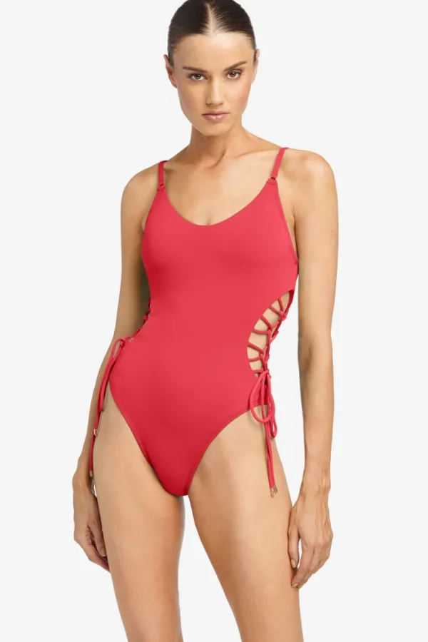 aubrey_lace_up_one_piece_4.webp Robin Piccone One Pieces-Aubrey Lace Up One Piece