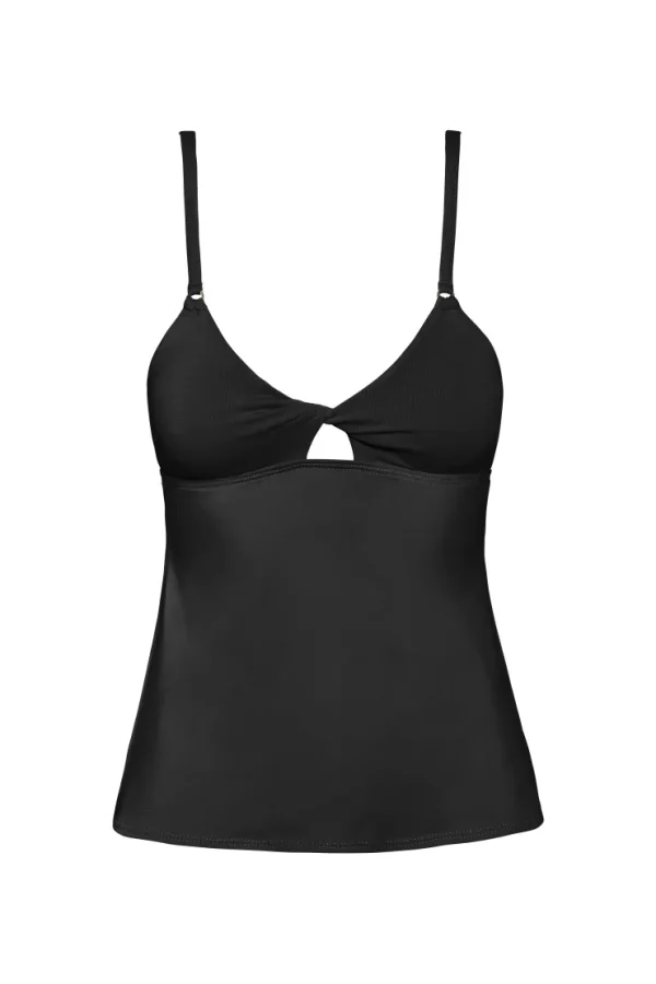 ava_cutout_tankini_top_2.webp Robin Piccone Bikini Tops-Ava Cutout Tankini Top Black