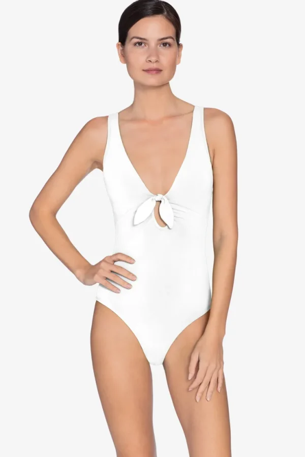 Robin Piccone One Pieces-Ava Knot One Piece White