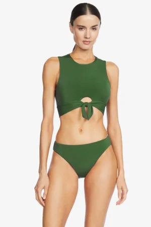 Robin Piccone Bikini Tops-Ava Tank Bikini Top Sage