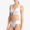 Robin Piccone Bikini Bottoms-Ava Twist Bikini Bottom White