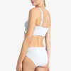 Robin Piccone Bikini Bottoms-Ava Twist Bikini Bottom White