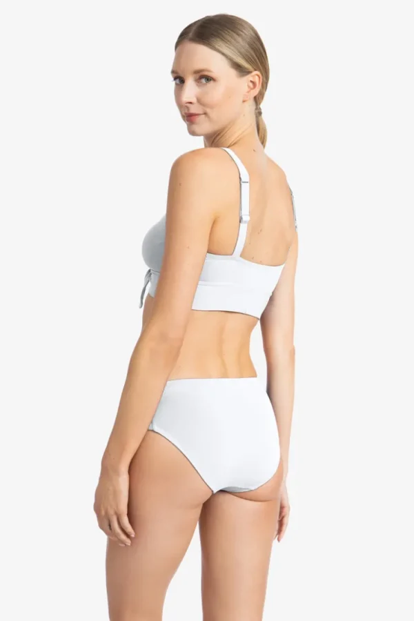 Robin Piccone Bikini Bottoms-Ava Twist Bikini Bottom White