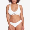 Robin Piccone Bikini Bottoms-Ava Twist Bikini Bottom White