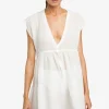 bubble_gauze_flouncy_dres_0-1.webp Robin Piccone Cover Ups-Bubble Gauze Flouncy Dress White