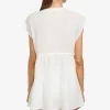 bubble_gauze_flouncy_dres_1-1.webp Robin Piccone Cover Ups-Bubble Gauze Flouncy Dress White