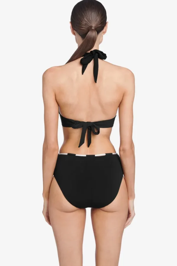 Robin Piccone Bikini Tops-Emma Halter Top Black