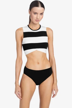 Robin Piccone Bikini Tops-Emma Tank Top Black