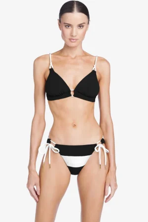 Robin Piccone Bikini Tops-Emma Triangle Top Black