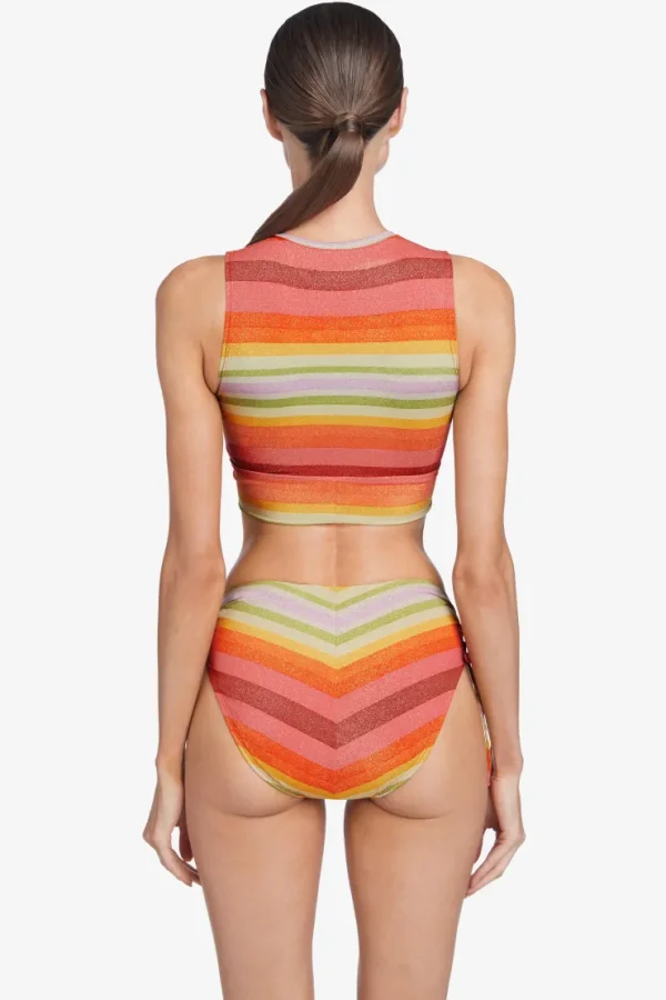 Robin Piccone Bikini Tops-Greta Tank Top Persimmon Multi