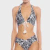 indah_halter_top_4.webp Robin Piccone Bikini Tops-Indah Halter Top Navy/Ecru
