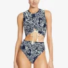 indah_tank_top_0.webp Robin Piccone Bikini Tops-Indah Tank Top Navy/Ecru