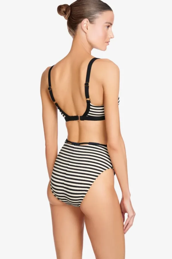Robin Piccone Bikini Bottoms-Jules High Waist Ecru Multi