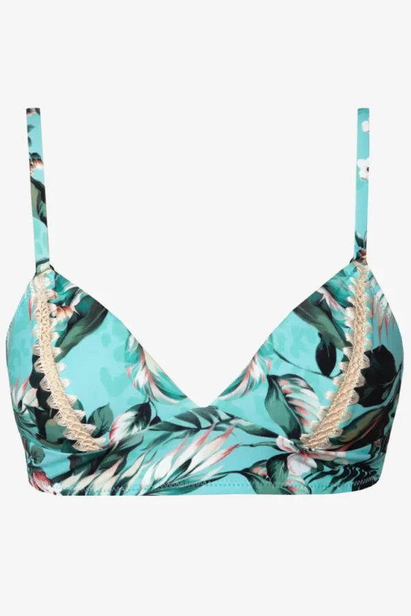 Robin Piccone Bikini Tops-Mai Triangle Top Aqua
