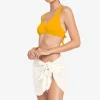 Robin Piccone Pareos-Michelle Fringe Side Tie Pareo Ecru