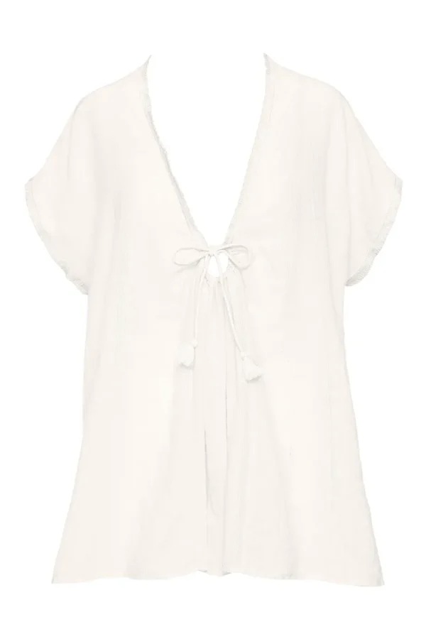 Robin Piccone Cover Ups-Michelle Fringe Tunic