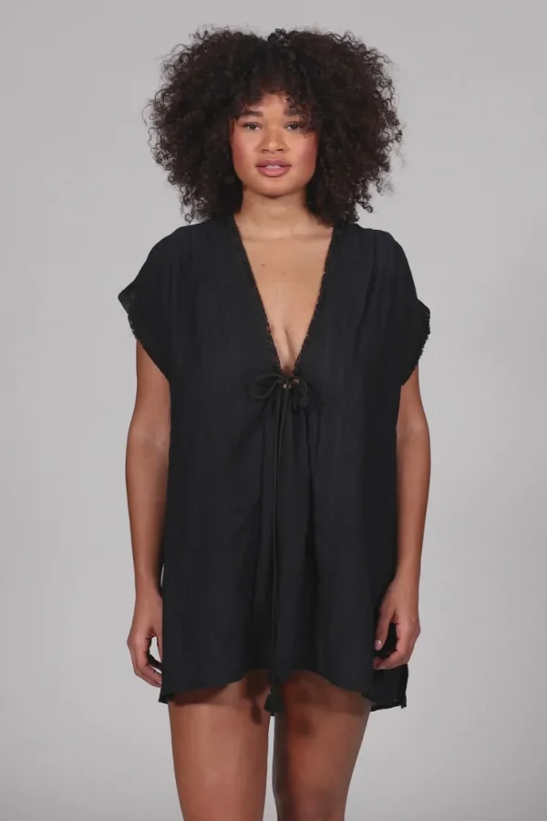 Robin Piccone Cover Ups-Michelle Fringe Tunic