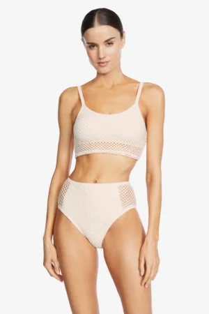 pua_high_waist_bottom_0.webp Robin Piccone Bikini Bottoms-Pua High Waist Bottom Ecru