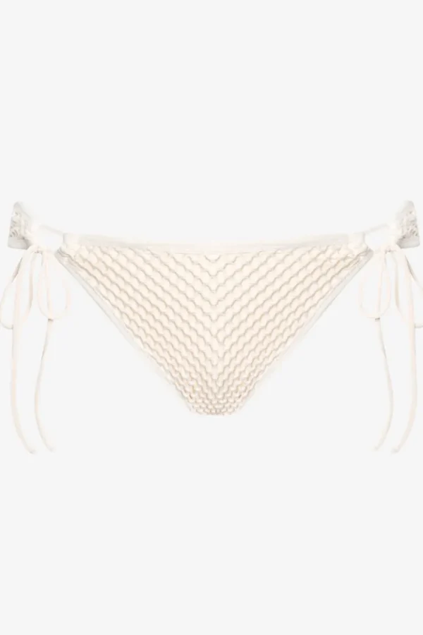 Robin Piccone Bikini Bottoms-Pua Side Tie Bottom Ecru