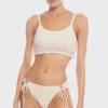 Robin Piccone Bikini Bottoms-Pua Side Tie Bottom Ecru