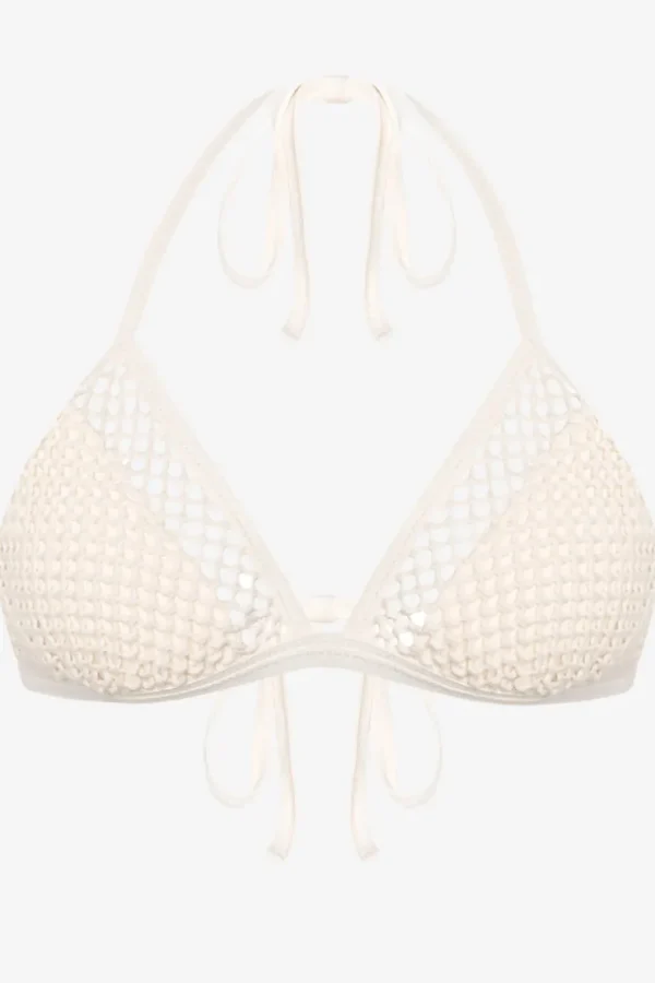 pua_triangle_bikini_top_1.webp Robin Piccone Bikini Tops-Pua Triangle Bikini Top Ecru