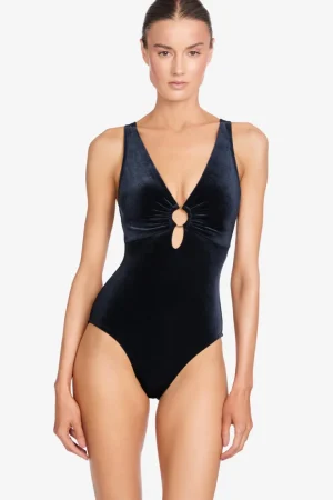 Robin Piccone One Pieces-Roxy Plunge One Piece Black