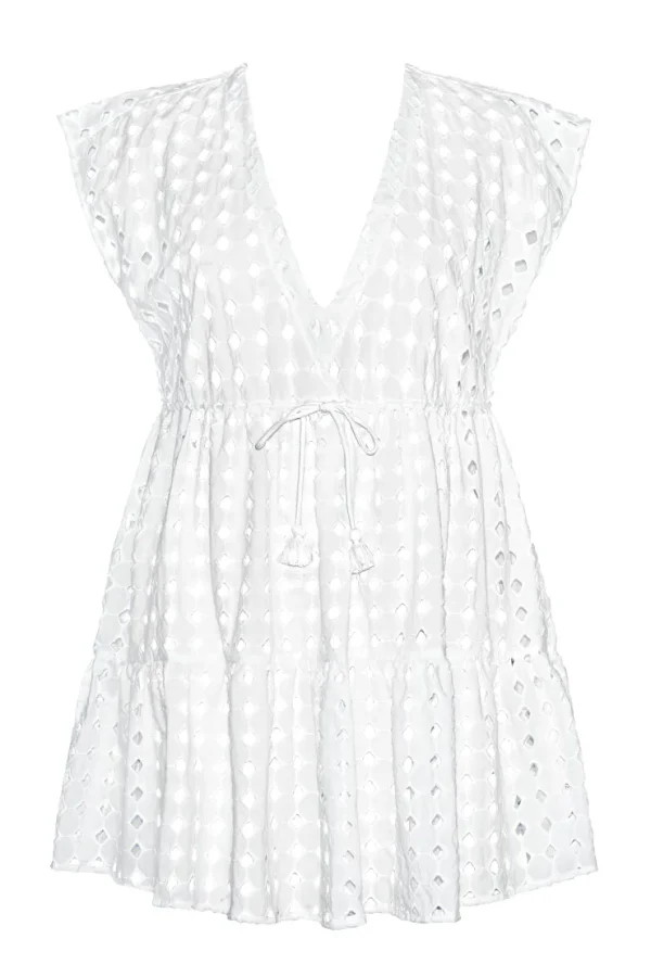 sarah_eyelet_dress_1.webp Robin Piccone Dresses-Sarah Eyelet Dress White